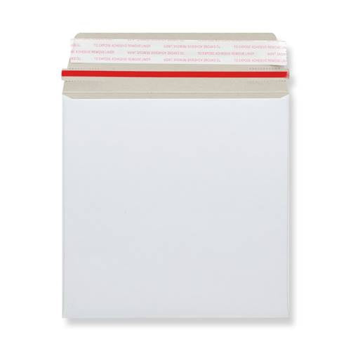 125x125 White All Board Square Peel & Seal 300gsm White With Red Rippa